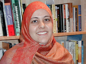 
Imani Jaafar-Mohammad has lived in the Twin Cities since 1998.   She's a housing attorney with the Legal Aid Society of Minneapolis, and is active in the Muslim community.<br> (MPR Photo/Melody Ng)